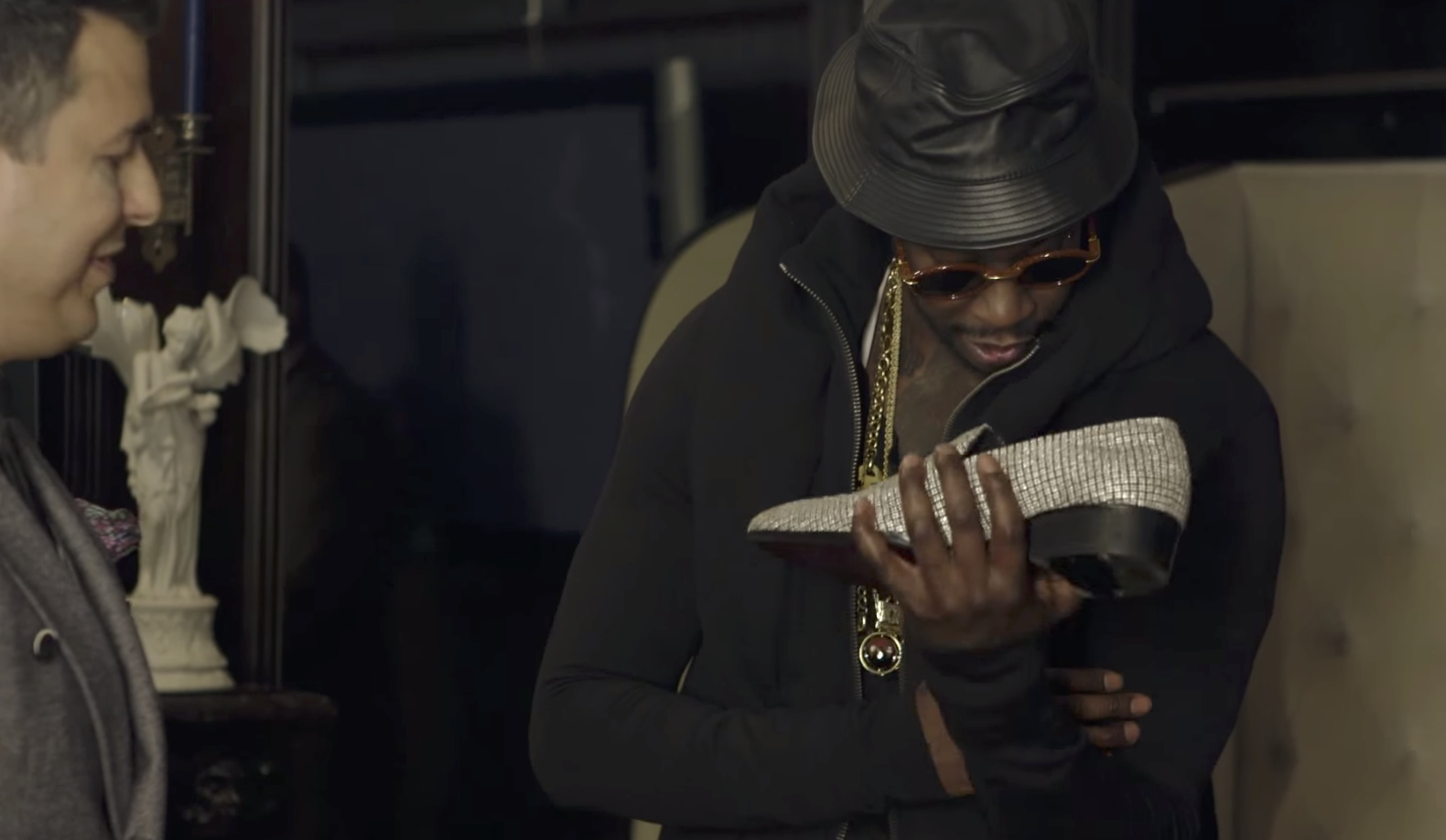 2 Chainz Gets His Workout On With Nick’s Diamond Shoes