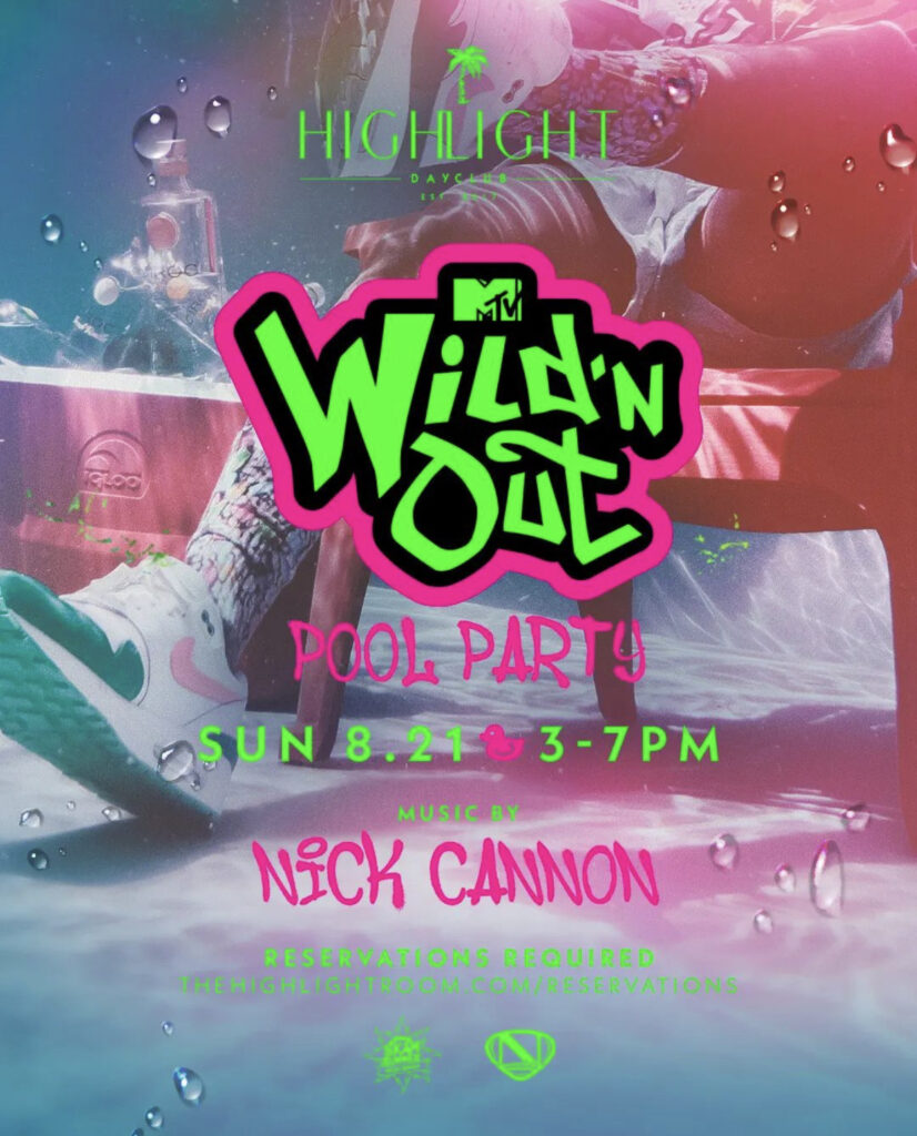 Wild N Out Pool Party flyer